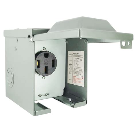 50 amp electrical box|50 amp outdoor outlet box.